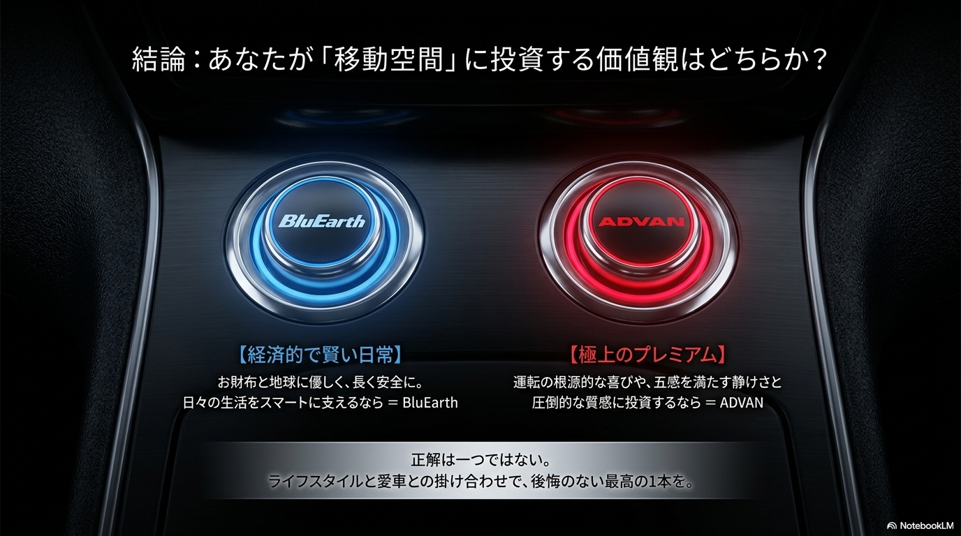 経済的なブルーアースか極上のプレミアムなアドバンか、移動空間に投資する価値観の結論