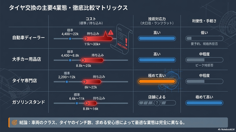 利益構造の崩壊や未知のバースト・リスク、法的コンプライアンスなど、ディーラーの持ち込み工賃が割高になる4つの理由を図解