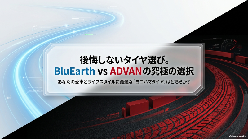 ブルーアースとアドバンの究極の選択を解説するタイトルスライド