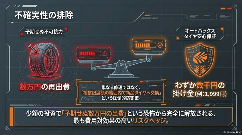 パンクなどの予期せぬトラブルに備えるオートバックスのタイヤ安心保証