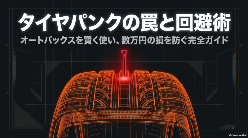 オートバックスでタイヤのパンク修理をする料金相場と数万円の損を防ぐ回避術