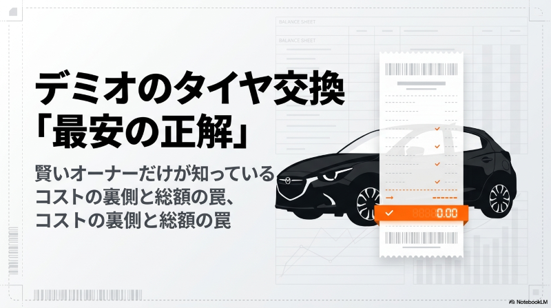 ミオのタイヤ交換を最安にする正解とコストの裏側