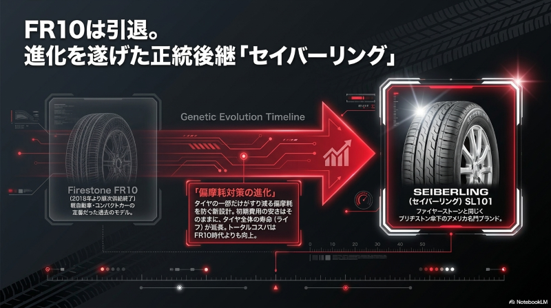 FR10の正統後継モデル「セイバーリング SL101」。偏摩耗対策の進化とトータルコストパフォーマンスの向上