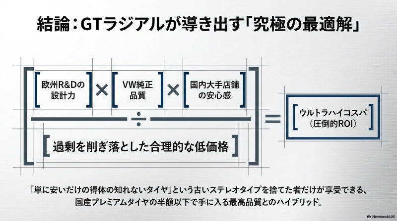 欧州R&DとVW純正品質、国内店舗の安心感がもたらす圧倒的なコストパフォーマンス