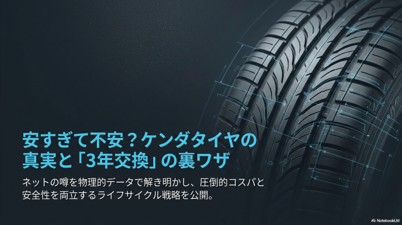 ケンダタイヤに関する寿命、ロードノイズ、滑る、ブレるという4つの悪い噂