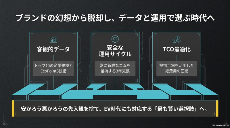 ブランドの幻想から脱却し客観的データと運用で選ぶサイレンタイヤ