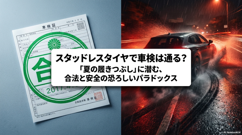 スタッドレスタイヤで車検は通る？「夏の履きつぶし」に潜む、合法と安全のパラドックス