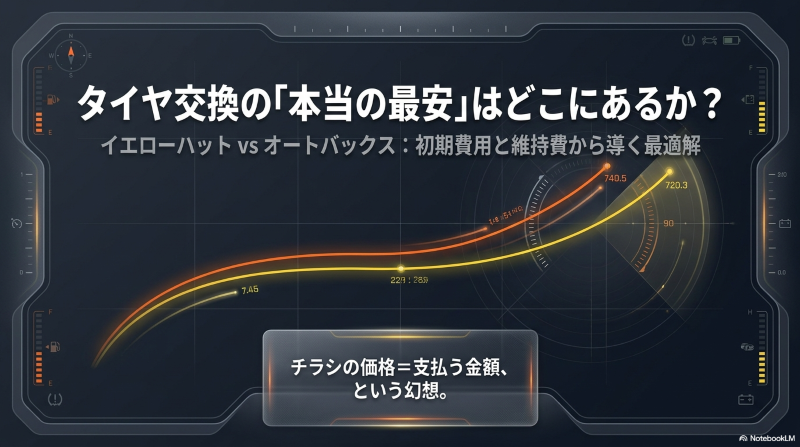 イエローハットとオートバックスのタイヤ交換費用比較の表紙